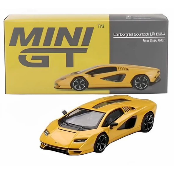 Mini Gt 1/64 Lamborghini Countach LPI 800-4 New Giallo Orion - 3