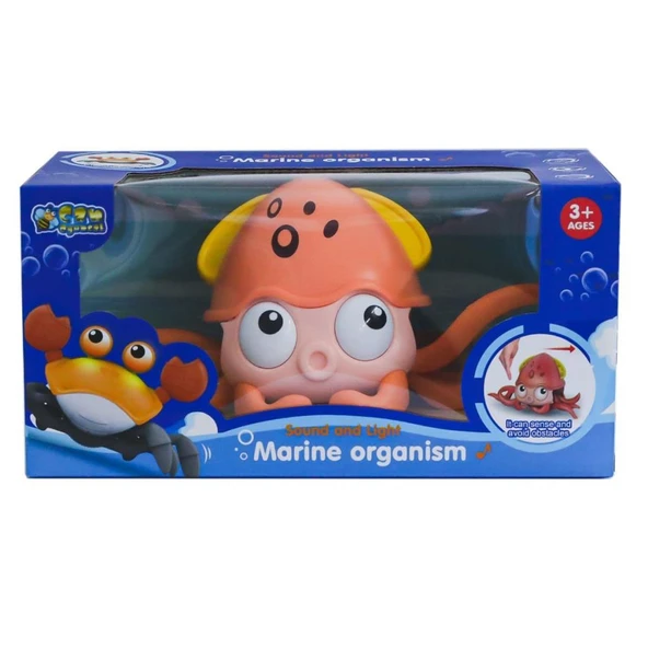 QC 1Y Sesli Işıklı Sensörlü Şarjlı Yengeç -HalitCan Oyuncak - Resim 3