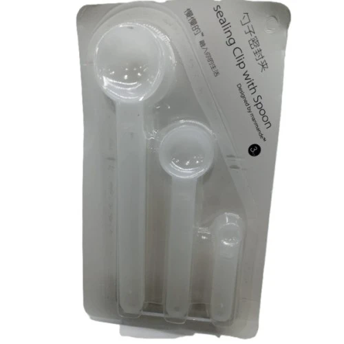 Ölçme Kaşıklı Poşet Klipsi 3'lü Paket - Resim 4