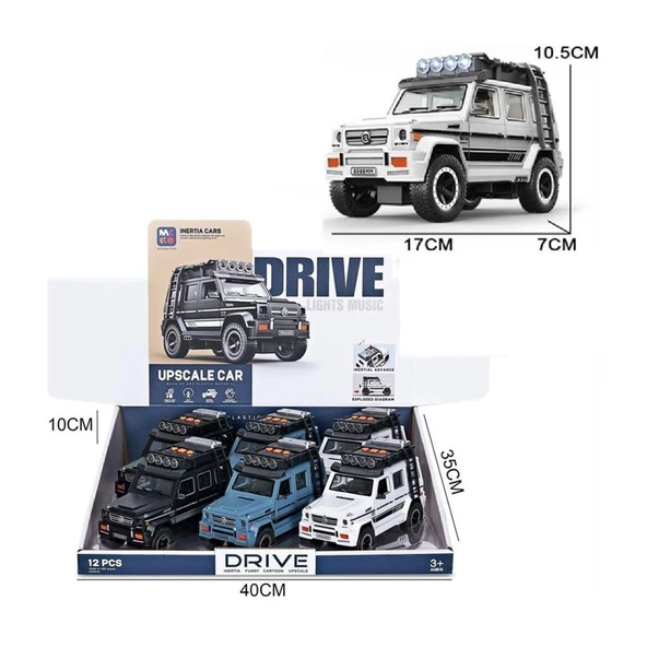 MG-D700-04 Işıklı Müzikli LüJeep Oyuncak - Resim 2