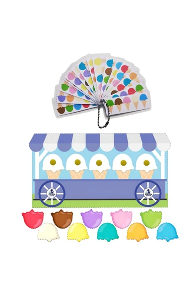 Çocuklara Renkleri Öğreten Zeka Ve Hafıza Geliştiren Eşleştirme Oyunu Etkinlik Aktivite - Resim 2