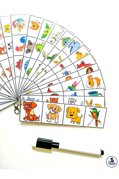 Çocuklar İçin Görsel Hafıza ve Zeka Geliştirme Farklı Olanı Bulma Oyunu Etkinlik Kartları ürün görseli 1