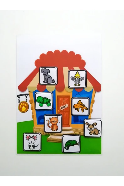 Eğitici Oyuncak Cırtlı Kitap Çocuk Etkinlik Oyun Aktivite - 3