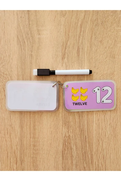 İngilizce Renkli Sayıları Öğreniyorum Kartları - Resim 4