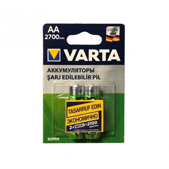 Varta 2700mah AA Şarjlı Kalem Pil