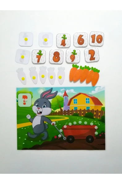 Eğitici Oyuncak Cırtlı Kitap Çocuk Etkinlik Oyun Aktivite - 2