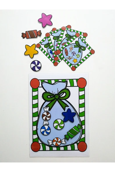 Çocuklar İçin Renkleri Öğretici Eşleştirme Dikkat Hafıza Güçlendirme Oyunu Cırtlı Etkinlik - Resim 2