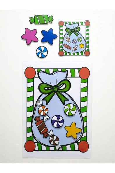 Çocuklar İçin Renkleri Öğretici Eşleştirme Dikkat Hafıza Güçlendirme Oyunu Cırtlı Etkinlik - Resim 4