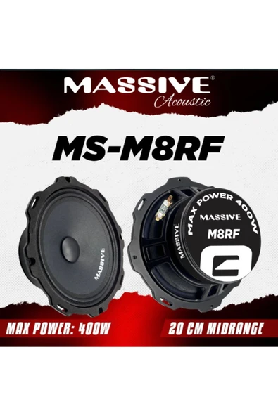 Masivax MS-M8RF 400 WAT 200 RMS 20 CM PROFESYONEL MİDRANGE