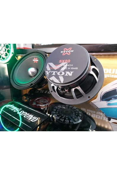eyton ÖYKÜ SOUND ŞOOK FİYAT EYTON SX80 MODELİ 20CM 250RMS MİDRANGE KURŞUN GÖBEK