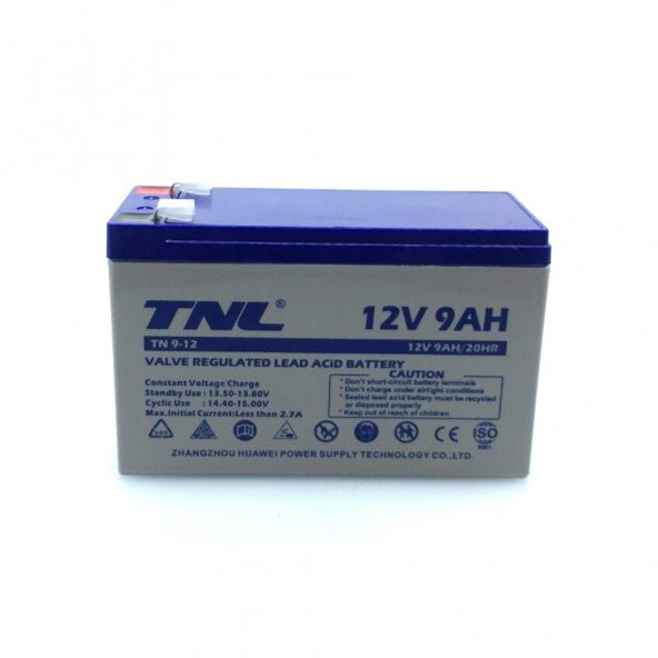 TNL 12 volt 9 Amper Kuru Tip Akü - 2