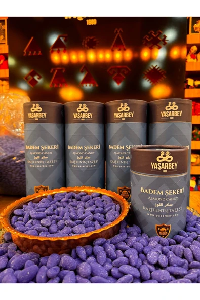 Yaşarbey Yöresel Mardin Mavi Badem Şekeri 500 gr [günlük Taze Gönderim]-(HEDİYELİK KUTU) - 2