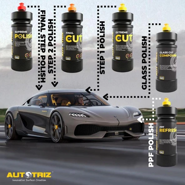 AUTOTRIZ Glass Cut Compound Cila 1L GC1 - 4