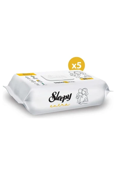Sleepy Ekstra Islak Havlu Mendil 5x90 450 Yaprak - 8
