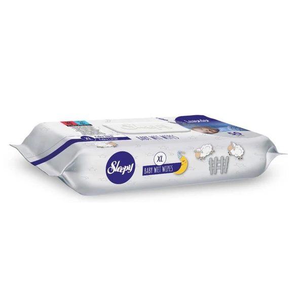 Sleepy XL Lavanta Kokulu Bebek Vücut Temizleme Mendili 50 Yaprak - 2