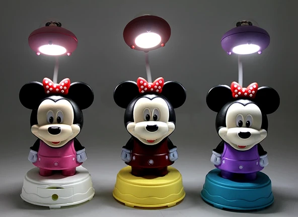 Mickey Mouse Masa Üstü Lamba Şarjlı Usb Alk2716