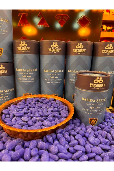 Yaşarbey Yöresel Mardin Mavi Badem Şekeri Çift Batırımlık 1000 gr - 2