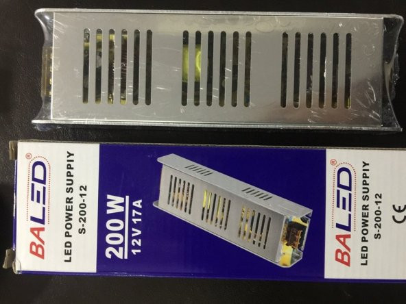 12V 17A İnce Metal Kasa Adaptör - 1