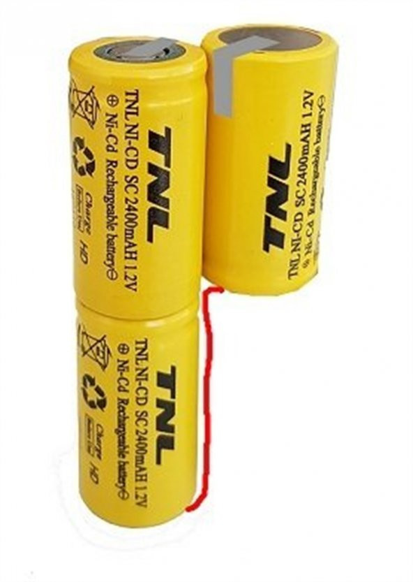Black Decker 3.6v 2400mAH Ni-CD TNL Şarjlı Süpürge Pili