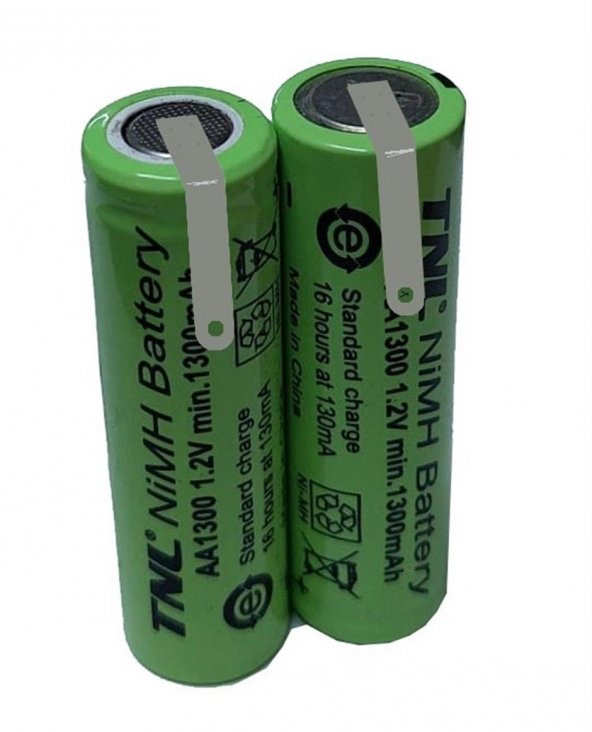 Braun 5510 Traş Makinesi Uyumlu AA 2.4v 1300mAH Şarjlı Kalem Pil - 3