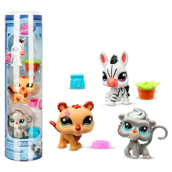 0621 Littlest Pet Shop Minişler 3’lü Figür Seti S2 - Resim 9