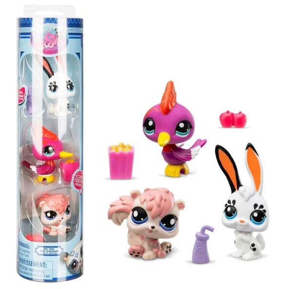 0621 Littlest Pet Shop Minişler 3’lü Figür Seti S2 - Resim 10