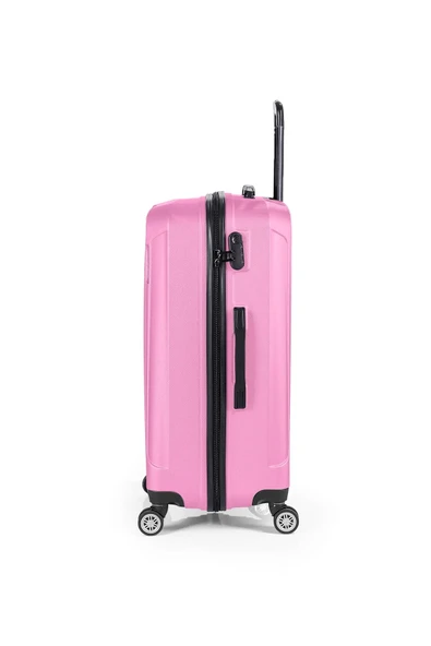 Spring Model Pembe Renk 3'lü Valiz Seti Kabin - Orta - Büyük - 4
