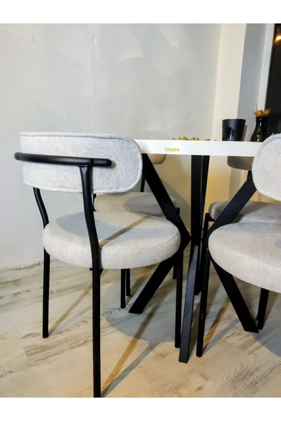 Mobigoom çiğdem mutfak masa takımları yemek masası takımları masa takımı yuvarlak masa - 3