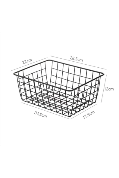 Mobigoom Metal Çok Amaçlı Sepet Organizer Meyve Sebze Saklama Kutusu - 6