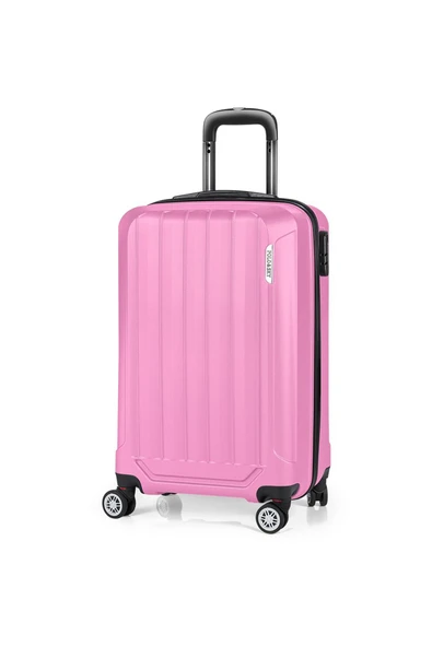 Spring Model Pembe Renk 3'lü Valiz Seti Kabin - Orta - Büyük - 2