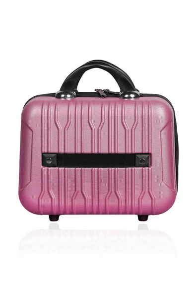 Polo&Sky Mars Model Gül Kurusu Renk Abs Makyaj Çantası El Valizi - 4