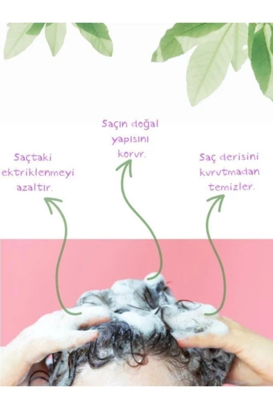 ELLESTY Vegan Sülfatsız Tuzsuz Parabensiz Şampuan 900 Ml X 2 Adet - Resim 4