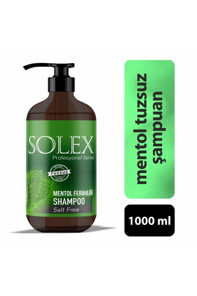 Solex Tuzsuz Professıonal Serıes Mentol Keratin Özlü Şampuan 1.000 ml