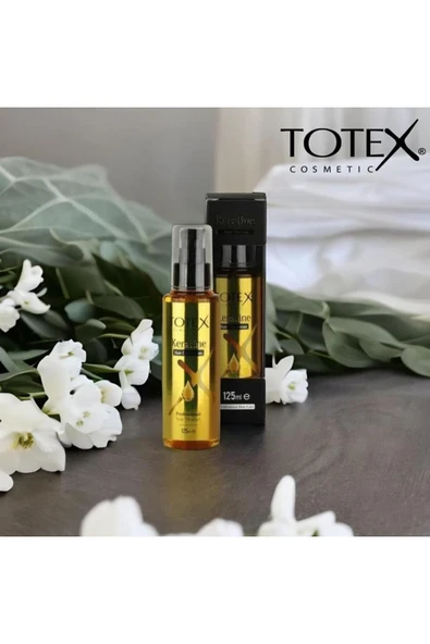 TOTEX Saç Onarıcı Serum & Yağ | Yıpranmış Saç Bakımı | Saç Parlatıcı | Keratin 125 ml - 4