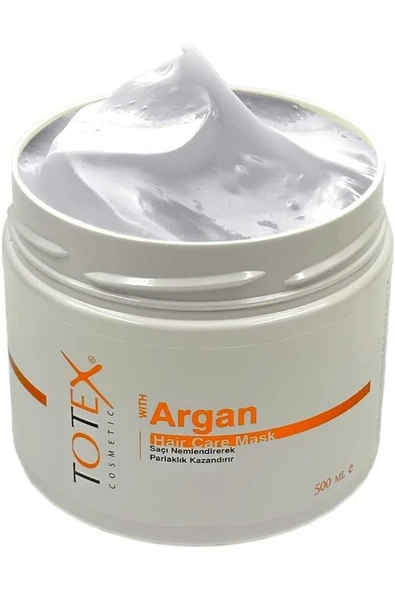 TOTEX Saç Bakım Maskesi | Nemlendirici Ve Parlaklık Kazandırıcı | Saç Besleyici Argan 500 ml - Resim 3