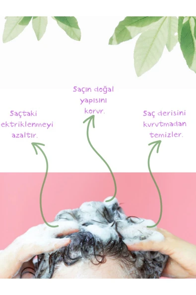 ELLESTY Vegan Sülfatsız Tuzsuz Parabensiz Şampuan 900 ml - Resim 3