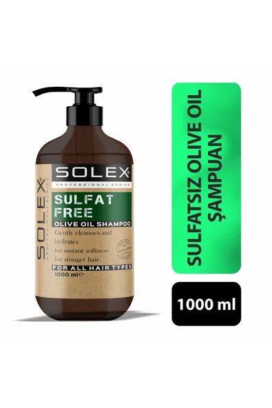 Solex Sülfatsız Professıonal Serıes Zeytin Yağı Özlü Şampuan 1.000 ml