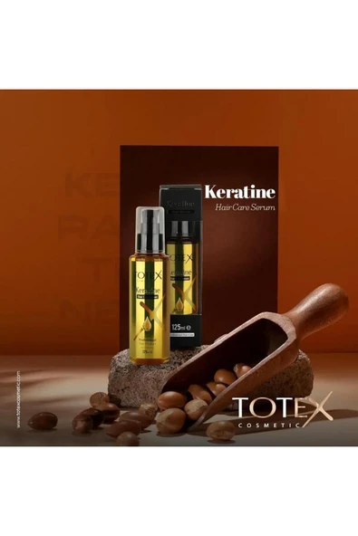 TOTEX Saç Onarıcı Serum & Yağ | Yıpranmış Saç Bakımı | Saç Parlatıcı | Keratin 125 ml - 5