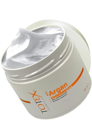 TOTEX Saç Bakım Maskesi | Nemlendirici Ve Parlaklık Kazandırıcı | Saç Besleyici Argan 500 ml - Resim 2