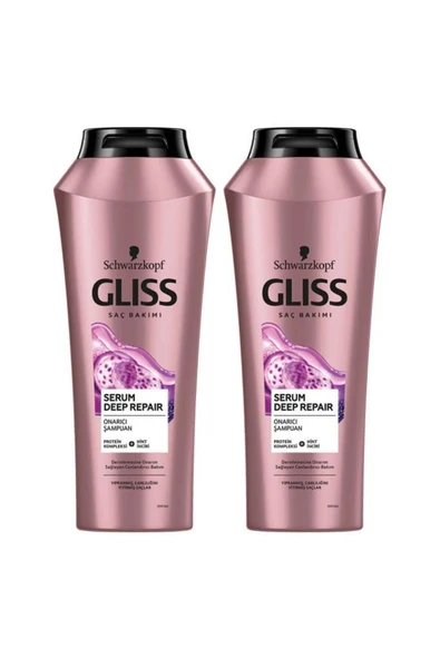 Gliss Serum Deep Repair Onarıcı Şampuan 500 ml X 2 Adet