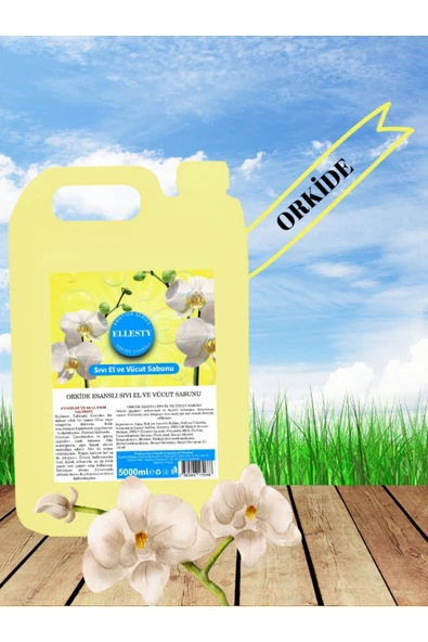ELLESTY Orkide Duş Jeli 5 Litre - Resim 3