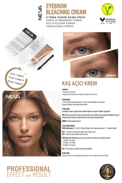 Neva Kaş Boyama Seti Kaş Açıcı Krem %100 Vegan - Resim 2