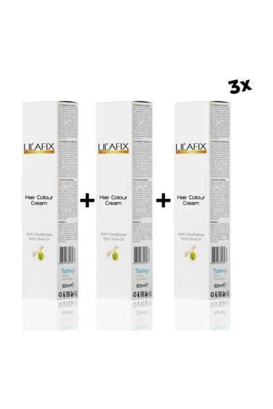 Lilafix 1/1 Mavi Siyah 3'lü Krem Tüp Boya 60 Ml. ürün görseli 1