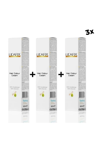 Lilafix 4/6 Kestane Kızıl 3'lü Krem Tüp Boya 60 Ml.