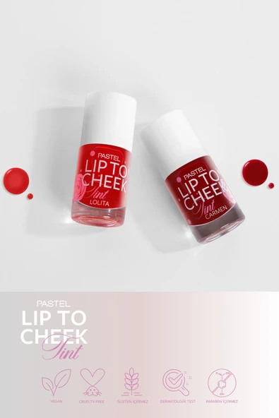 Pastel Lip To Cheek Tint Lolita Ruj Ve Allık - Resim 7