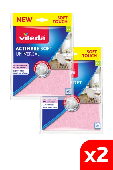 Vileda Actifibre Temizlik Bezi 2 Li X 2 Adet