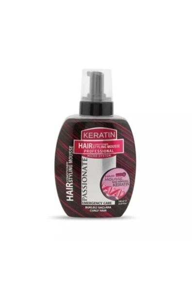 Passionate Keratin Krem Bukleli Saçlar Için Saç Köpüğü 700 Ml