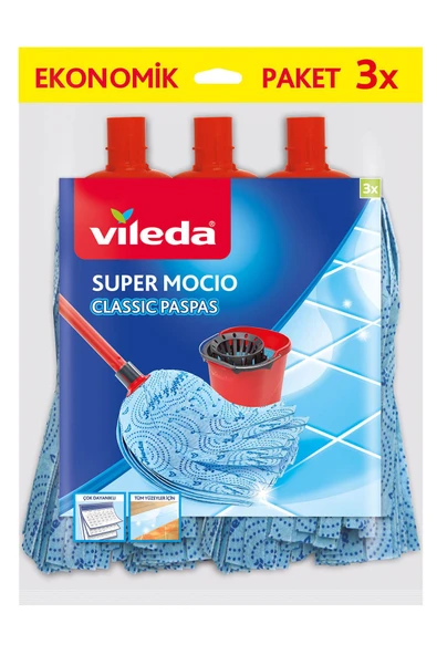 Vileda Supermocio 3 Lü Klasik Yedek Paspas