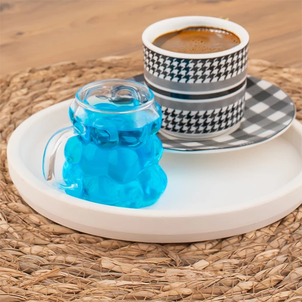 Porsima 153 Isıya Dayanıklı Borosilikat Boncuk Şekilli Bardak - 2