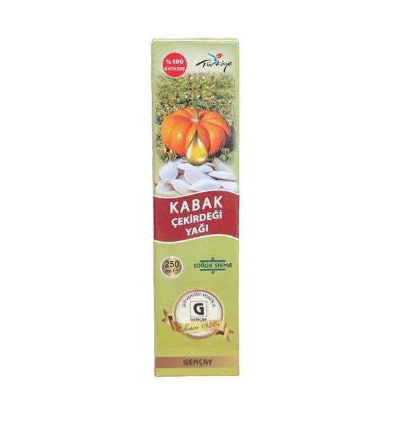 Gençay Kabak Çekirdeği Yağı 250 ml